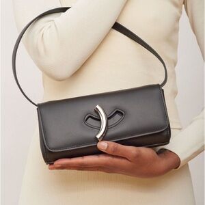 Little Liffner Maccheroni Bag - Black with Silver Hardware